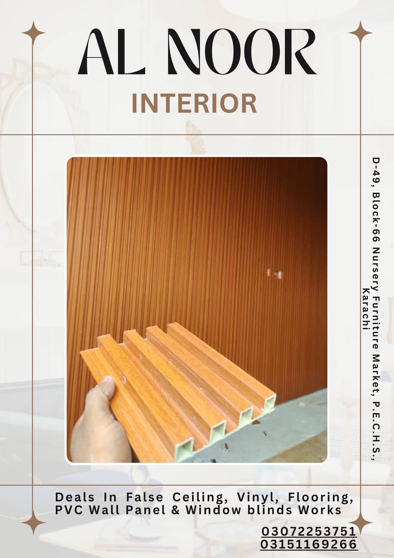 PVC wall Panel/Fluted Panel/WPC Wall Panel / WallPanel 8