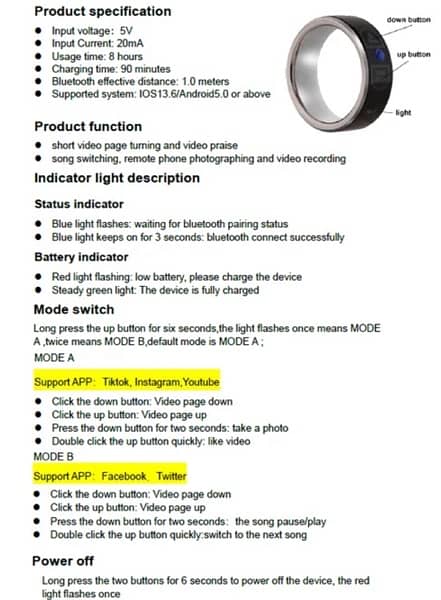 Smart Ring Bluetooth 3