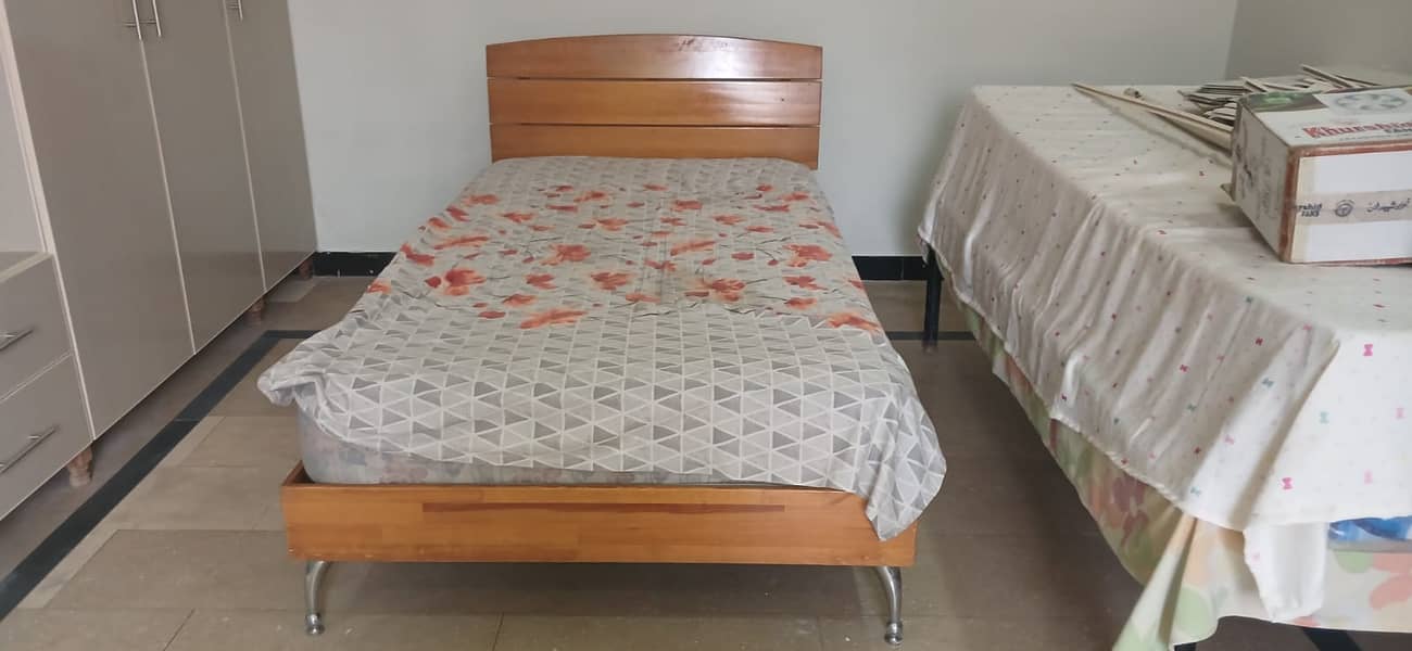 Single Bed with Spring Mattress is available for sale 2