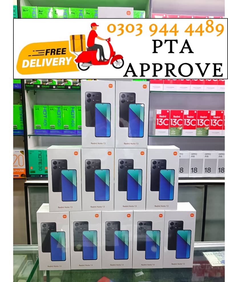 XIAOMI REDMI A3 BOX PACK PTA APPROVE NOTE 13 PRO 13C REDMI 13 A3X 3