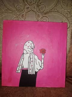 Hijabi Girl painting