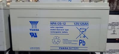 125Ah yuassa Awssem batteries Good Batteries available at SRT Traders