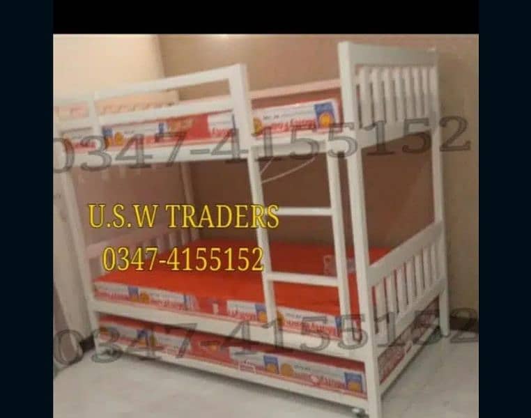 iron bunk bed wood look 3