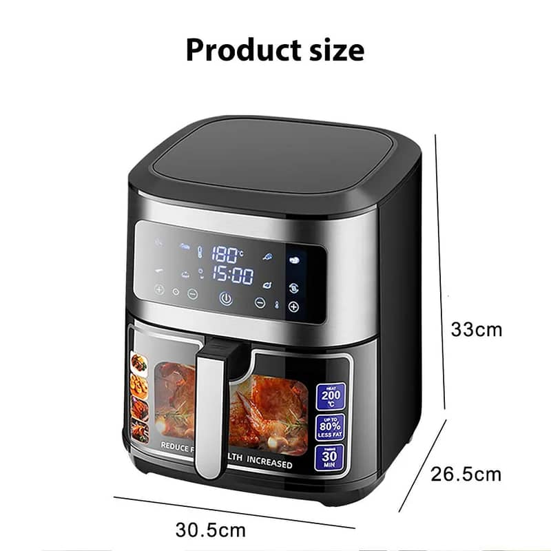 Original LCD Touch Air Fryer - 8.5 Liter Capacity Healthy Air Fryer 6