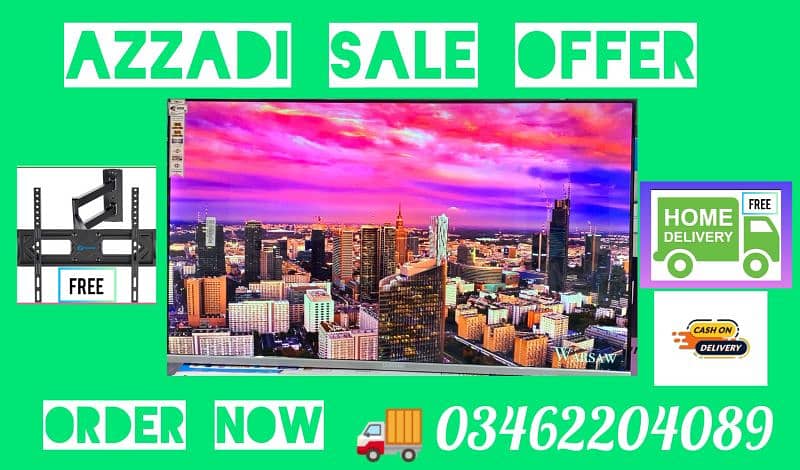 2day SALE LED TV 32 INCH SMART UHD ANDROID 4K 1