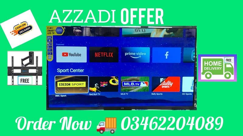 2day SALE LED TV 32 INCH SMART UHD ANDROID 4K 3