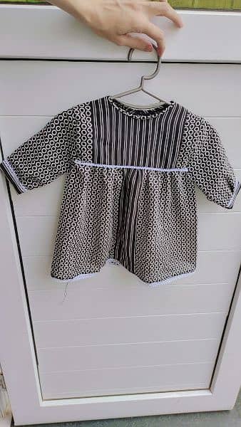 Baby Frocks Double Georgette Hand Stitched 1