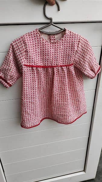 Baby Frocks Double Georgette Hand Stitched 2