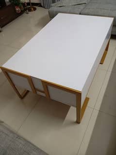 table set / glass wooden table / center table / sofa table