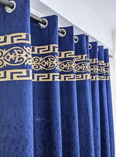 1 Pc Jacquard Senf Motif Curtain