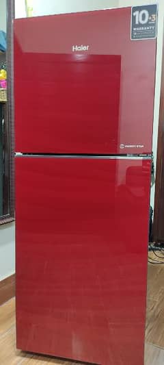 Haier New HRF-246 EPR RED Refrigerator | Fridge