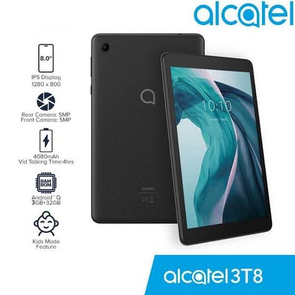 New Stock Alcatel Tab 8 inch 9032 3gb ram/32 gb Android 10 Gaming 0