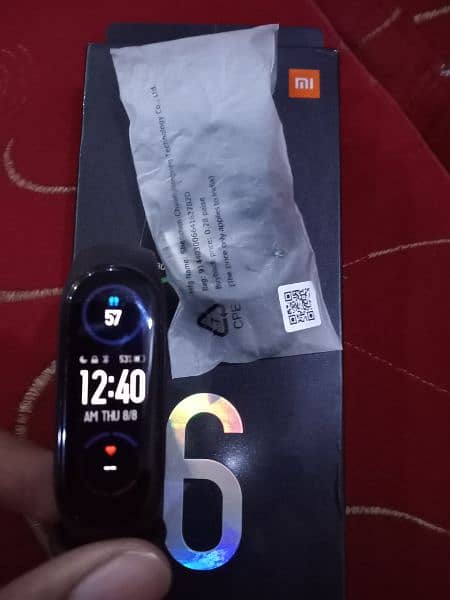 MI band 6 with strap and with charger 3