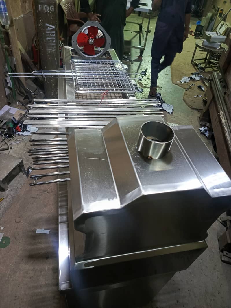 BBQ counter,Shawarma Counter , Hot Plates SS Best Quality 5