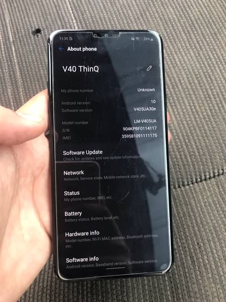 LG v40 thinq  64GB /6Gb PTA block 8