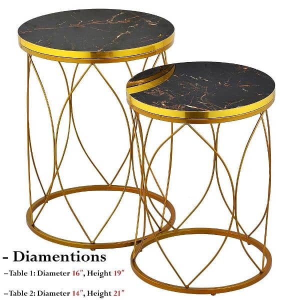 Nesting table set of 2 1