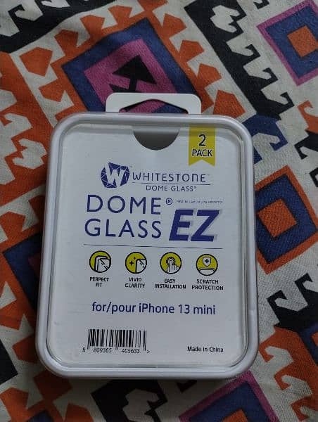 Whitestone dome glass ez for iPhone 13 Mini (pack of 1 ) 0