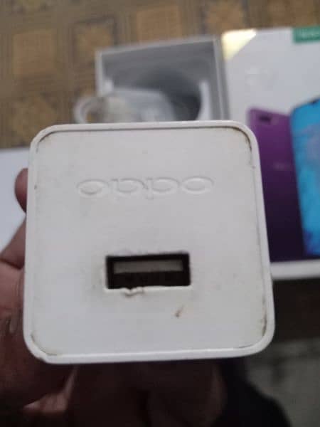 original oppo F9  (4+64) with box & charger 9