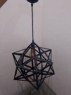 black steel lamp