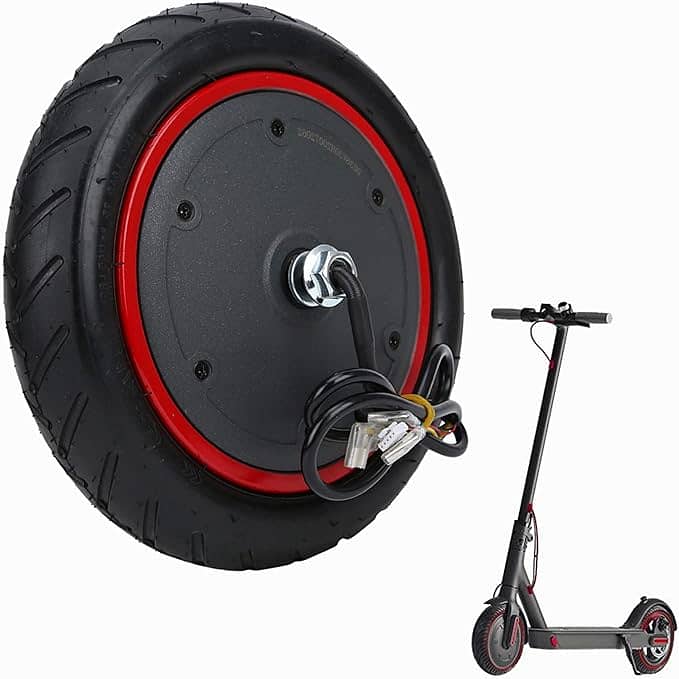 350W 36V Electric Scooter Hub Motor with Inflatable Tire 0