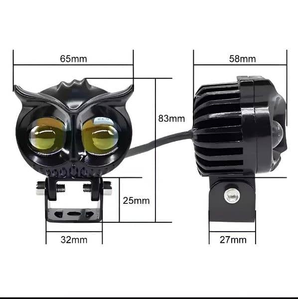 bike signal light owl shaped design 3