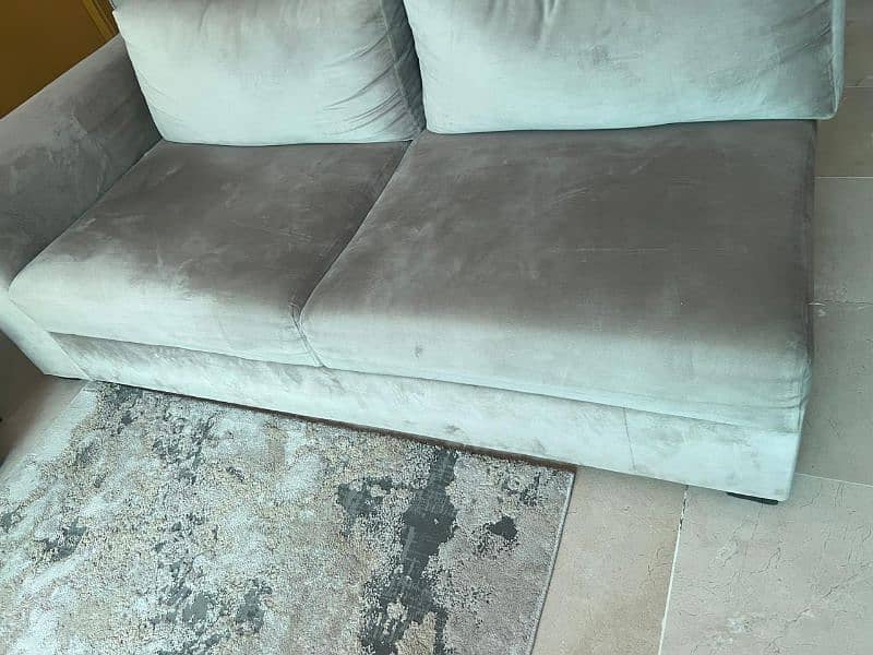 L shaped Sofa grey 2