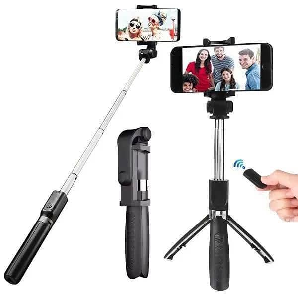 Selfie Stick With LED lights Mini Tripod Stand 1