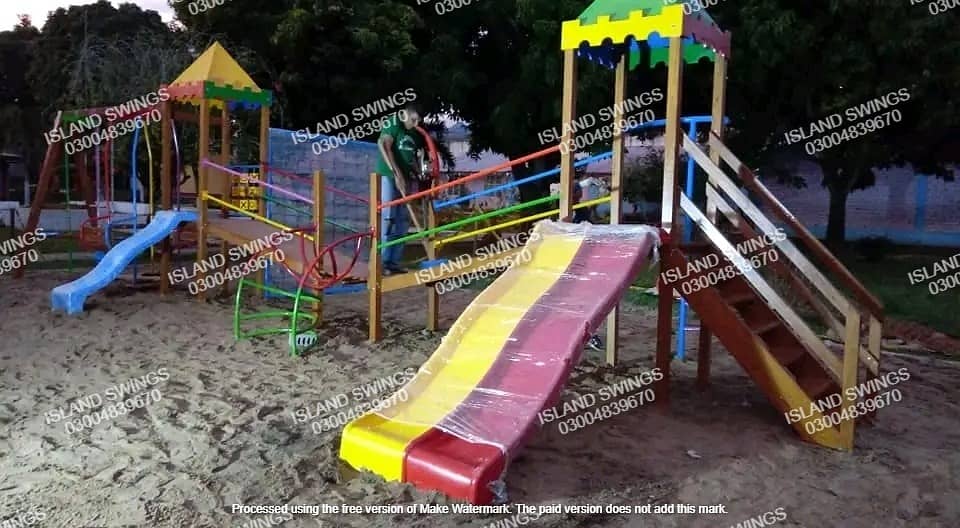 SWINGS | SLIDES | KIDS PLAY LAND | JHOLAY | KIDS RIDES | JHOLA LAHORE 9