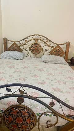 Bed with Spring Mattress