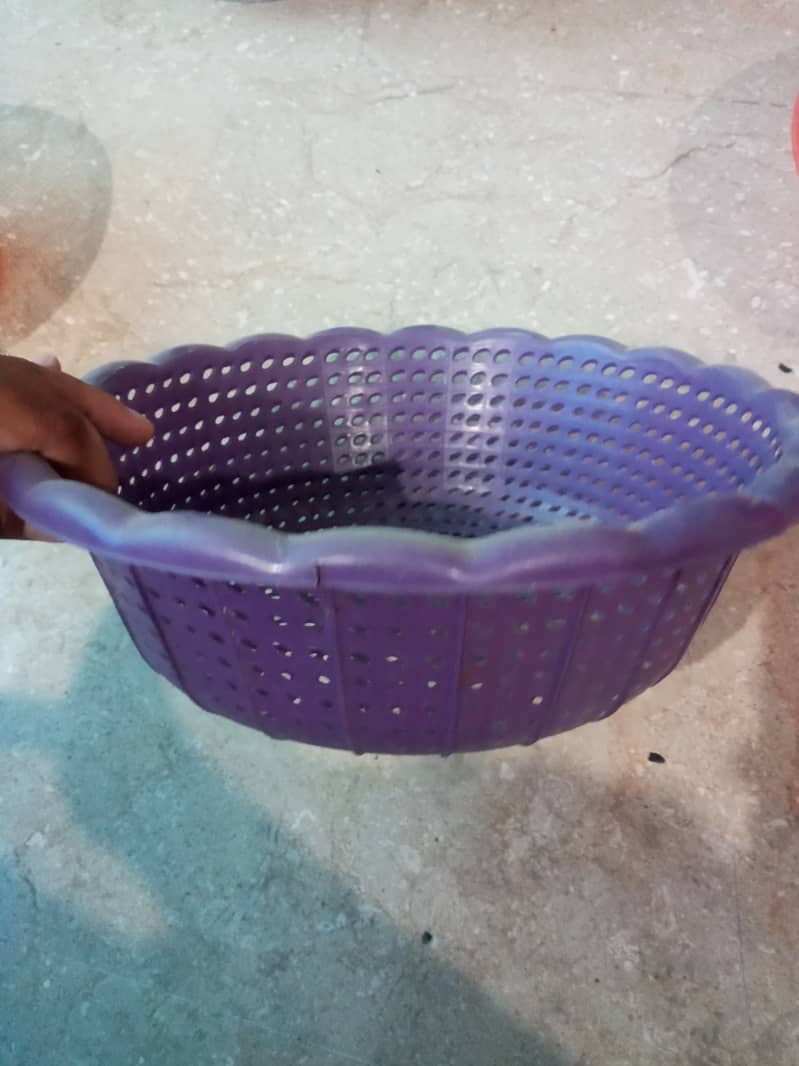 Fruit bowl/mop, Vegetable bin, Storage container, Wire basket, Food ke 3