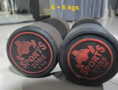 Pura Ad dekho: 6kgs+6kgs dumbbells