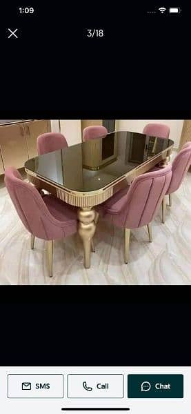 Dining Tables For sale 6 Seater\ 6 chairs dining table\wooden dining 15