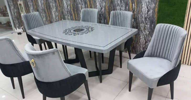 Dining Tables For sale 6 Seater\ 6 chairs dining table\wooden dining 16