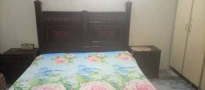 King Size Bed Set with Mattress available for sale.