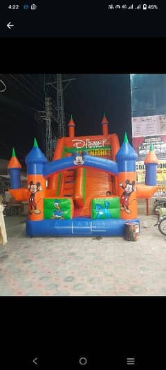 Jumping castle and Jumping slide