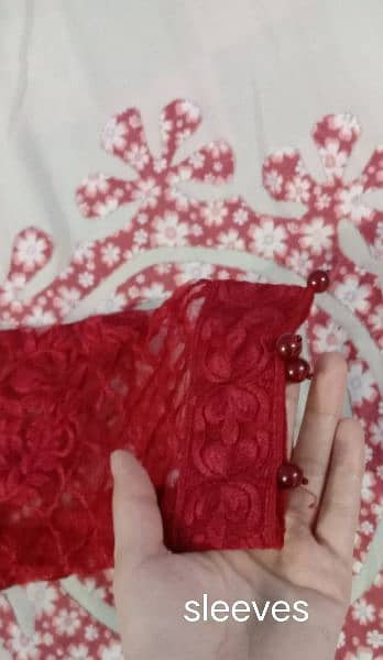 Red dress| tissue net fabric 3