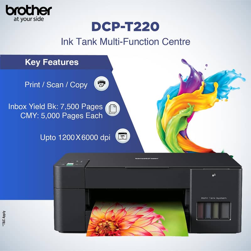 Brother DCP-T220 Best for Photo All in One / Color Inkjet Printer 0