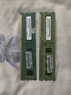 Two 2GB rams DDR3 brand new.