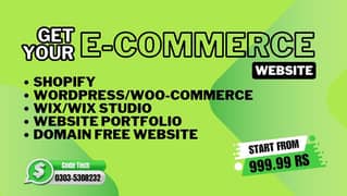 Shopify | WordPress | Woo-Commerce | Wix | Wix Studio | App