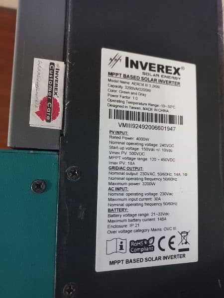 inverex Aerox 3.2kw solar inverter 2