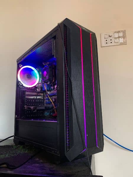 Gaming PC with RGB Case AmD 4