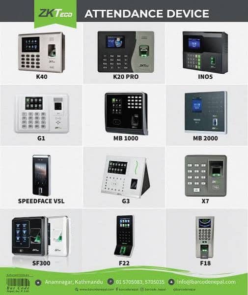 biometric zkteco face/ fingerprint attendance machine/ rfid card tags 1