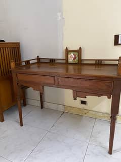 antique wooden study table