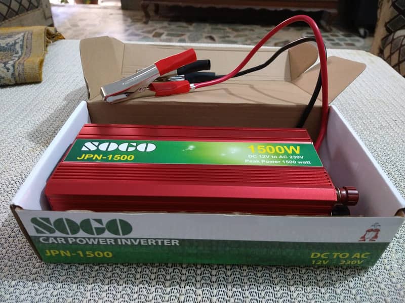 Sogo Car Power Battery Inverter JPN1500 Peak Power 1500W for PKR 6,999 1