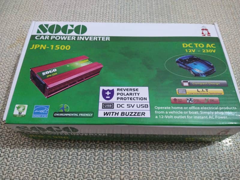 Sogo Car Power Battery Inverter JPN1500 Peak Power 1500W for PKR 6,999 2