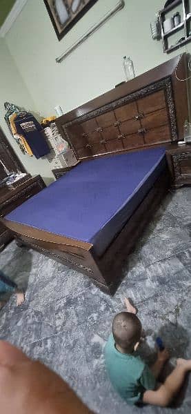 wooden bed set 1