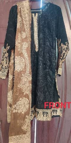 Chiffon shirt with soft masuri dupata 0