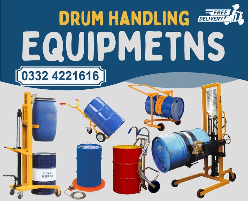 Drum trolley, tilter, drum mover, drum transporter pakistan drum move 15