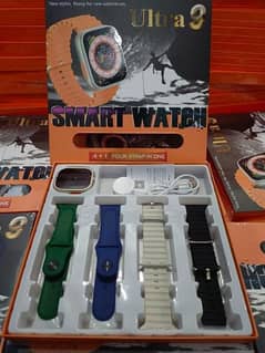 4 in 1 Straps Ultra Smart watch|| Apple Smart Watch