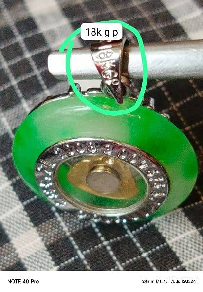 vintage jadide jade burma 18k g p stone locket 1